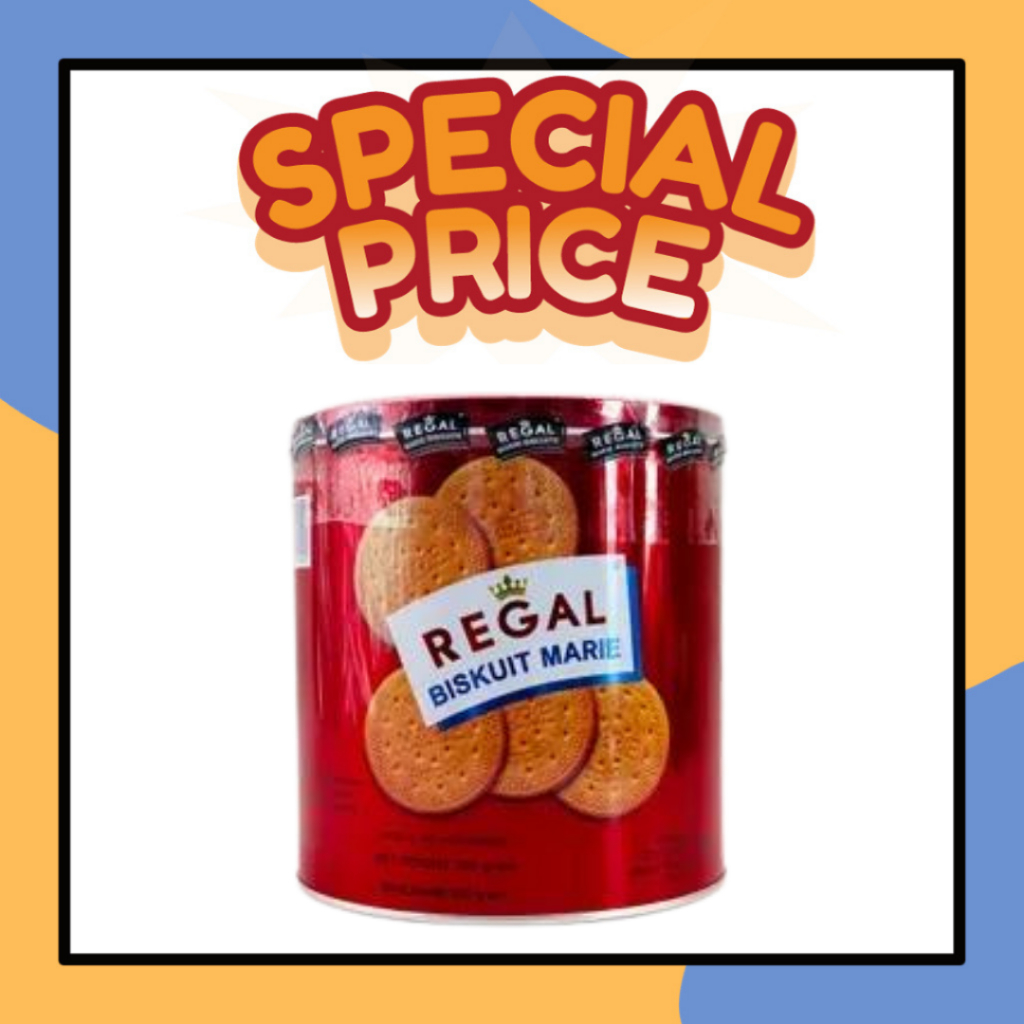 

Regal Biskuit Marie 550gr Biskuit Susu Kemasan Kaleng