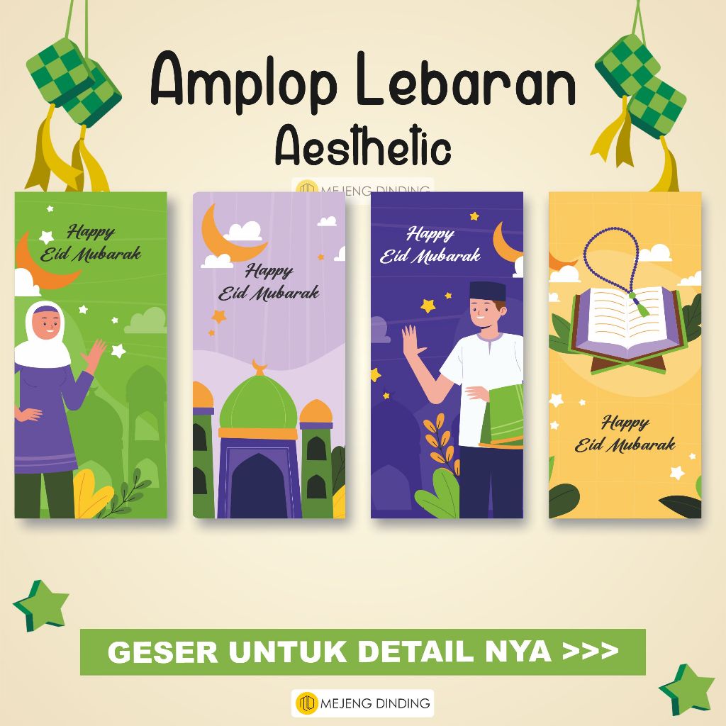 

AMPLOP LEBARAN AESTHETIC ISI 10 PCS / AMPLOP ANGPAO LEBARAN IDUL FITRI 2023 BESAR ISLAMI / EID MUBARAK / AMPLOP LEBARAN / AMPLOP IDUL FITRI GLOSSY TEBAL / EID ENVELOPE / AMPLOP ESTETIK 2023 / IDUL FITRI CUTE RUSTIC TERBARU / MARHABAN YA RAMADHAN 3