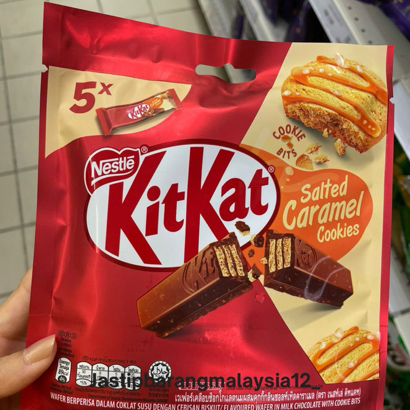 

BEST SELLER KitKat Salted Caramel Cookies isi 5