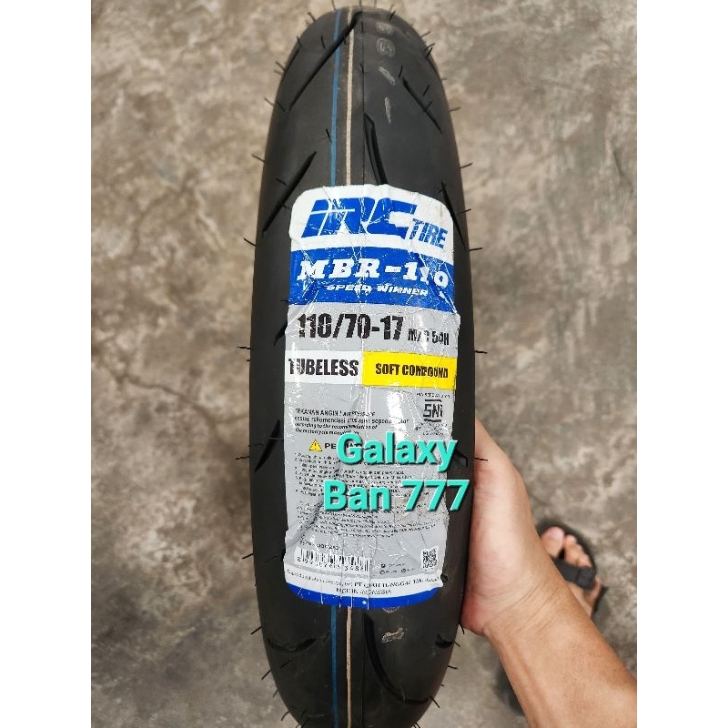 Ban IRC 110/70-17 MBR110 Speed Winner Soft Compound Tubeless