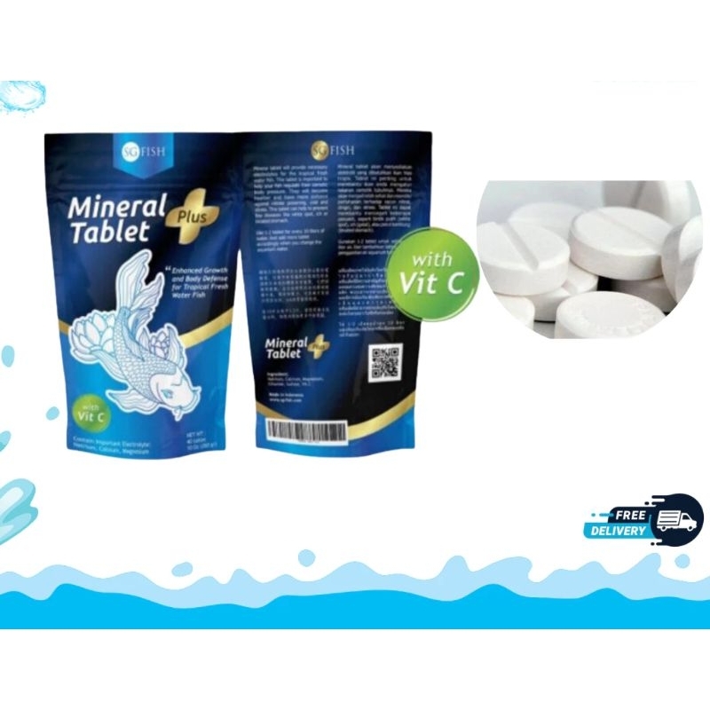 mineral tablet plus vitamin c tablet garam ikan hias vitamin ikan hias