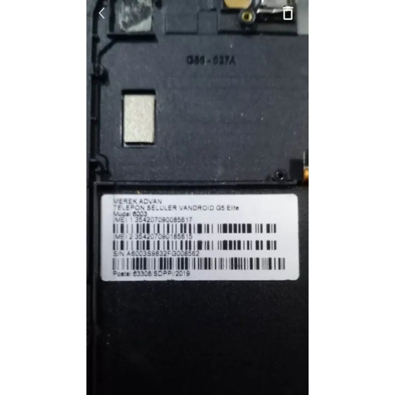 Lcd saja Hp Advan G5 Elite Ori cabutan normal tidak termasuk Touchscreen