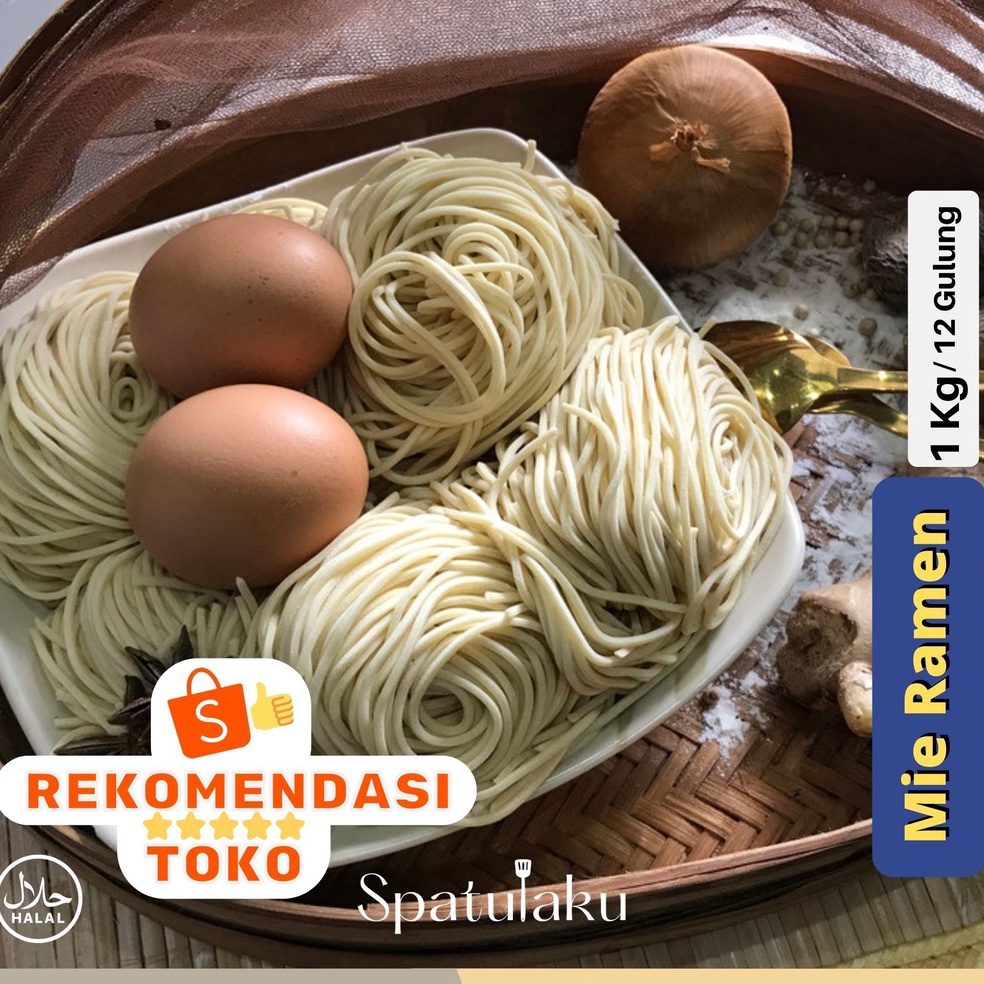 

FREE ONGKIR MIE RAMEN Mentah Japanese food 1 kg isi 12 pc Tanpa Pengawet