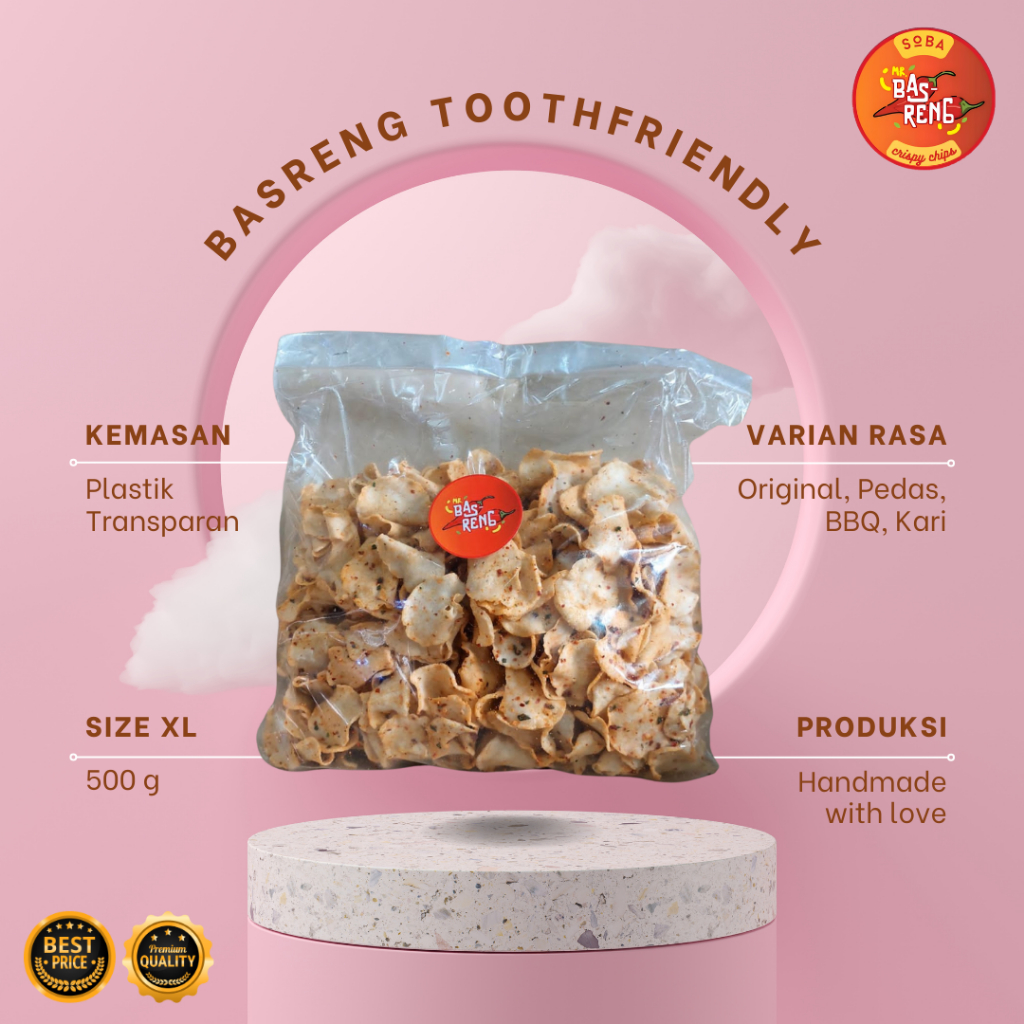 

Basreng 500gr size XL/Basreng crispy crunchy/Basreng viral/keripik basreng enak