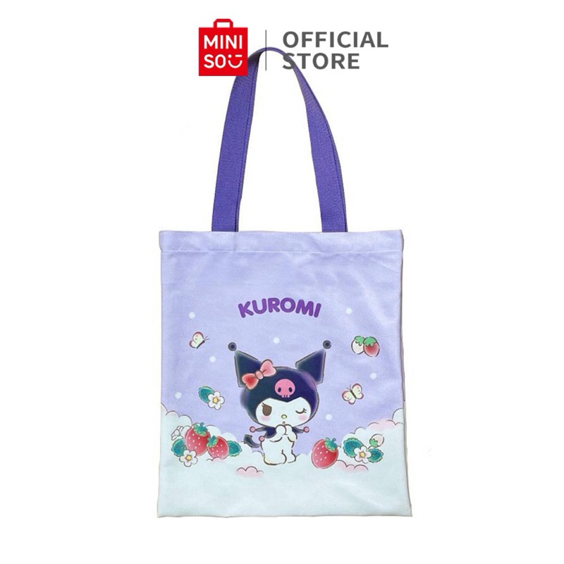 MINISO x SANRIO Totebag || Tas Kanvas Melody Kuromi Lotso