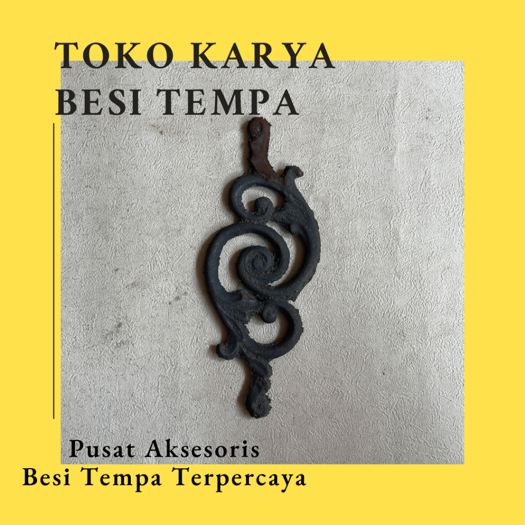 Ornamen Pagar Kembang Cor Besi 225 / Ornamen Besi Tempa / Ornamen Pagar Besi dan Tralis / Aksesoris 