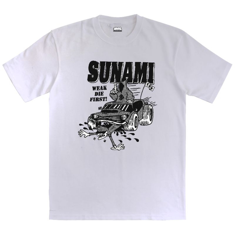 SUNAMI - Run over T-shirt Sunami HC / kaos band Hardcore/ baju band / Sunami hc