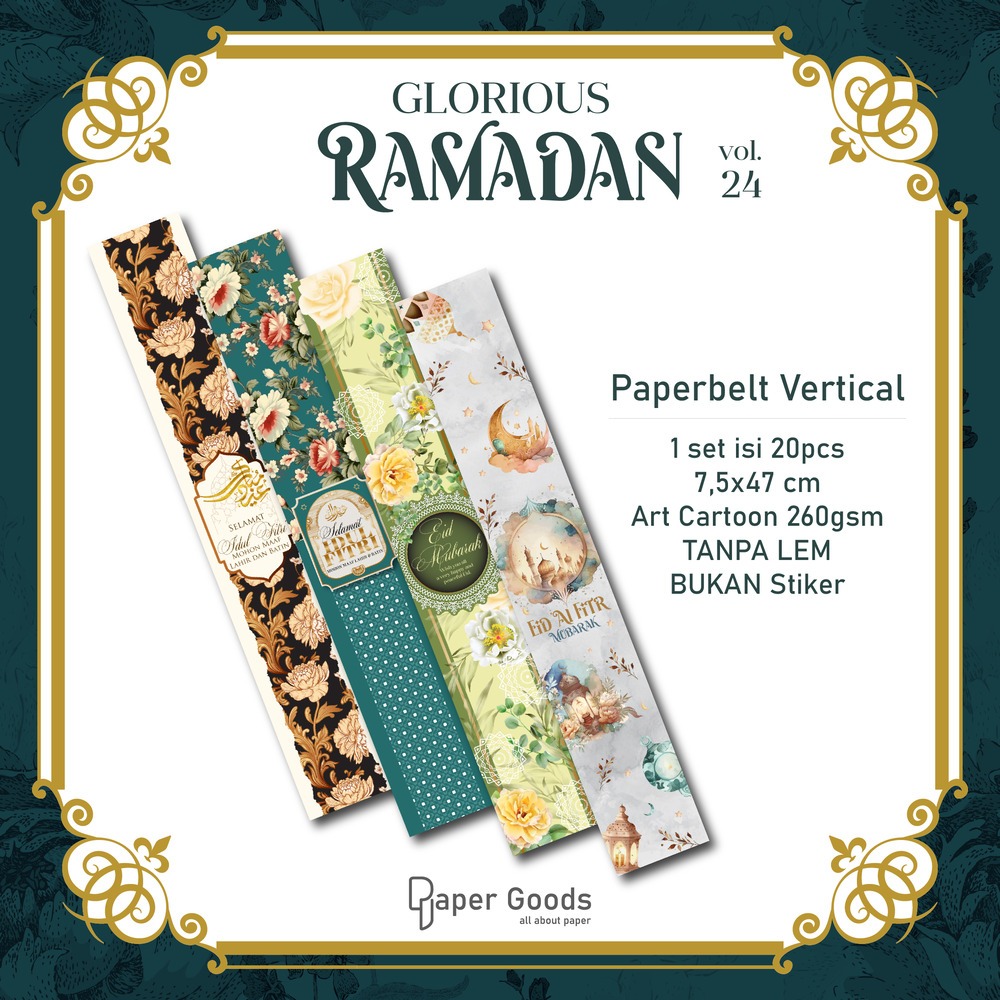 

Paperbelt Idul Fitri 2024 Vertical/Sleeve Belt/Belt Ucapan