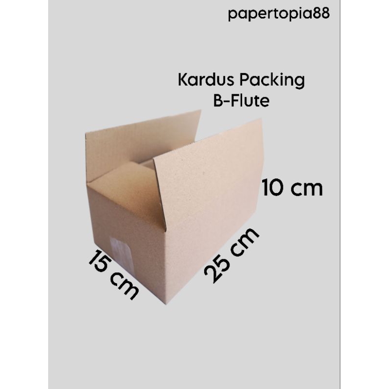 

KARDUS PACKING P25 x L15 x T10 cm BOX KARTON CORRUGATED B-FLUTE