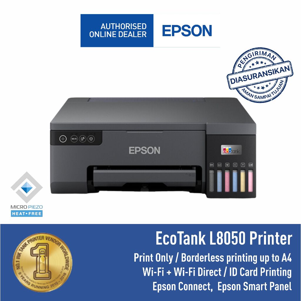 Printer EPSON L8050 L-8050 L 8050 Wifi Foto Card ID Pengganti L805