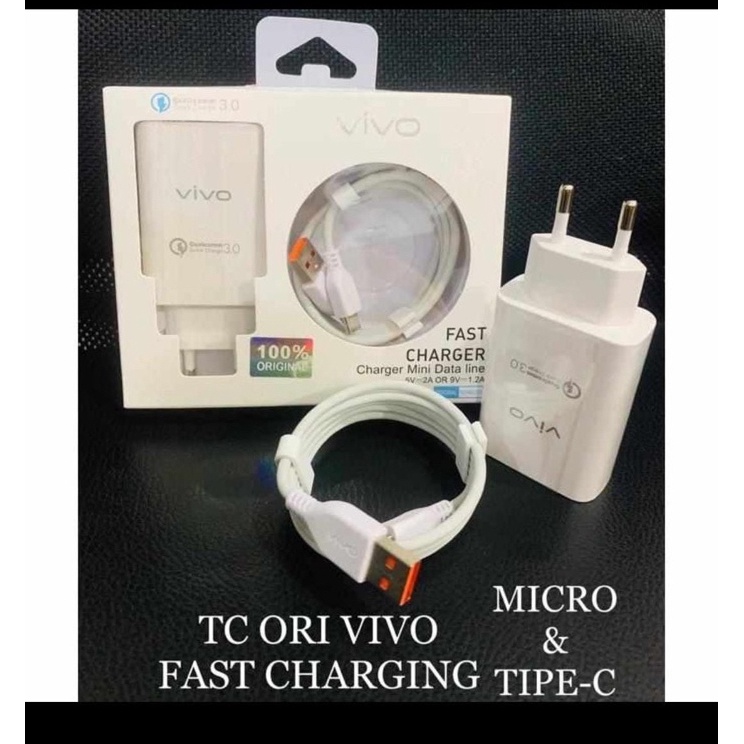 Murah Banget Charger VIVO M3 Micro QUALCOMM QUICK CHARGE 3A ORIGINAL u Kualitas Premium