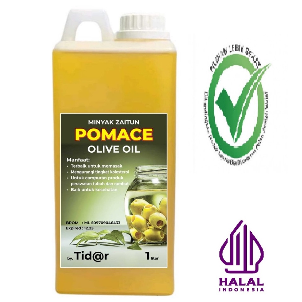 

New event Terlaris Minyak Zaitun Pomace 1 Liter Curah Repack Baik Untuk Memasak