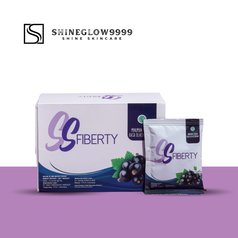 SHINESKIN SS FIBERTY MINUMAN PELANGSING OBAT DIET NUTRISI VITAMIN