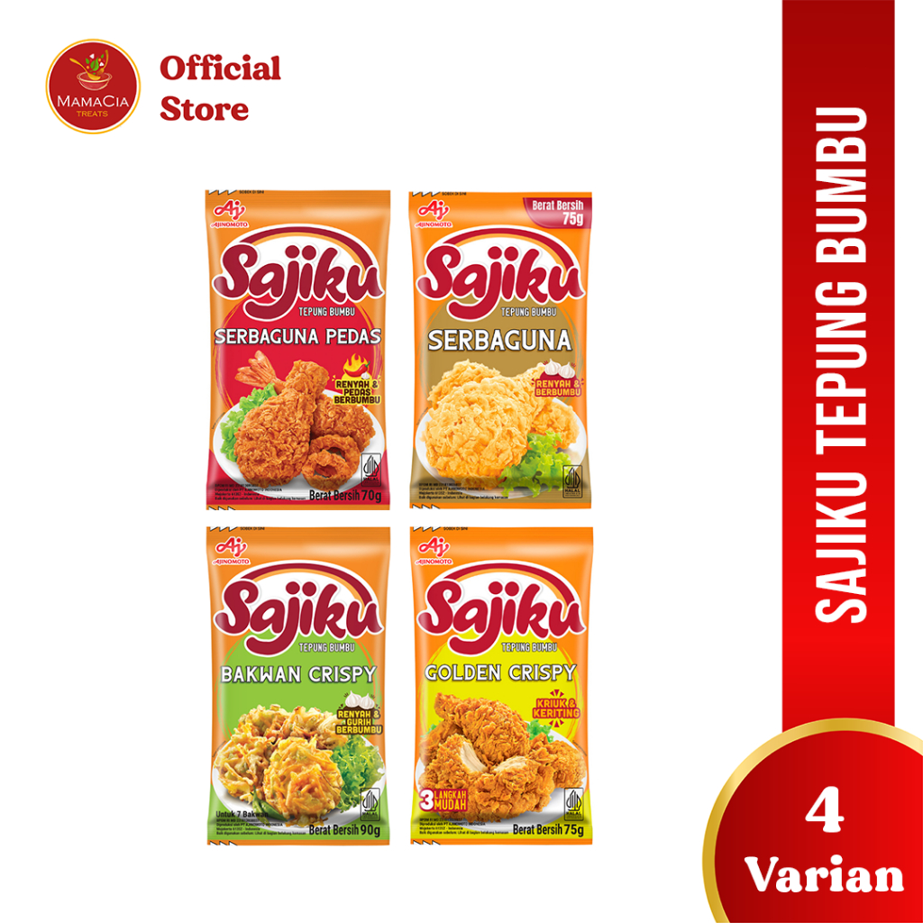 

Sajiku Tepung Bumbu Serbaguna Crispy Bakwan 75gr