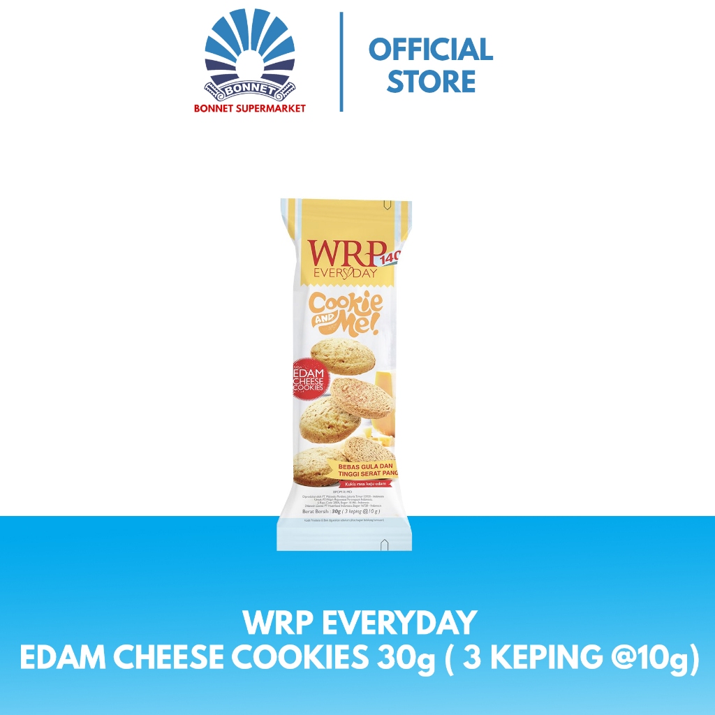 

Wrp Everyday Edam Cheese Cookies 30g ( 3 Keping @10g )