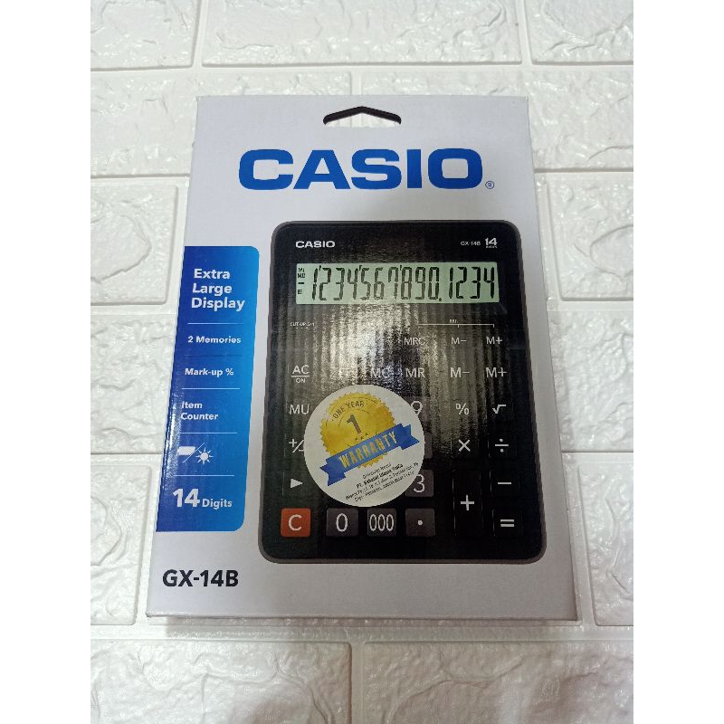 

TERMURAH‼️KALKULATOR CASIO ORIGINAL GX 14B / 14 DIGIT