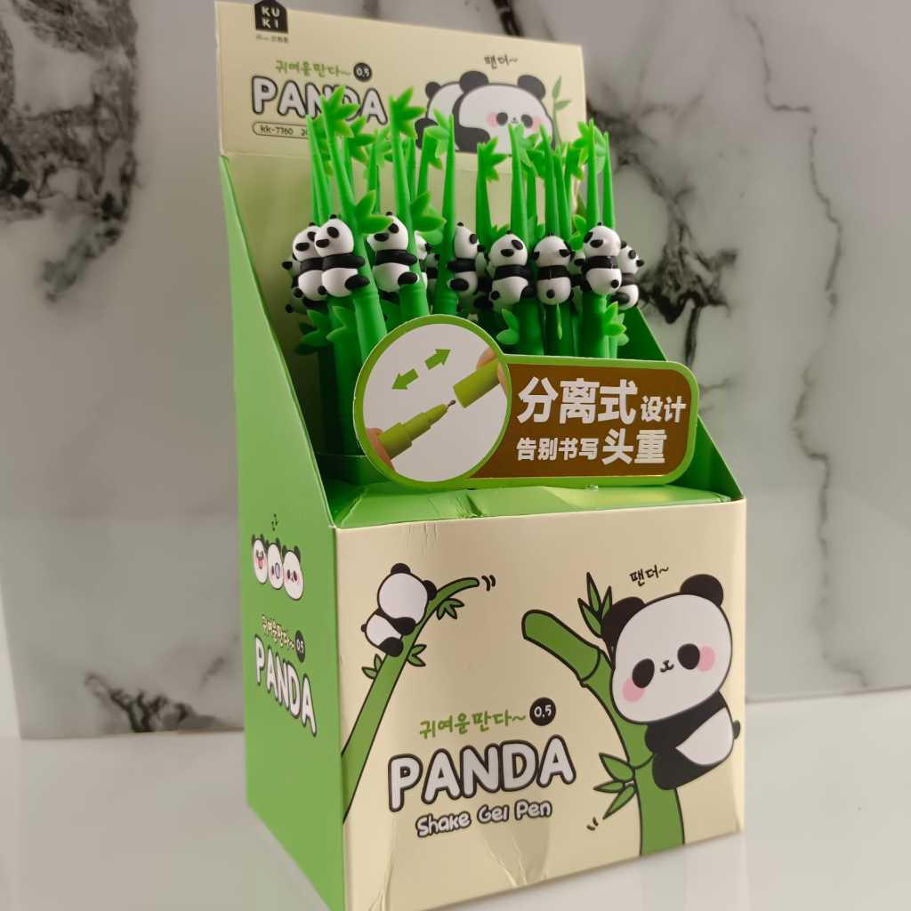 

Shack Gel Pen Panda /Karakter Lucu Karet 3D Bisa Goyang