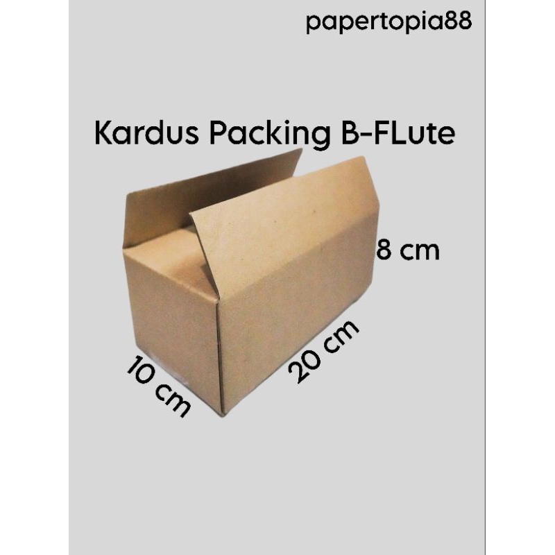 

KARDUS PACKING P20 x L10 x T8 cm BOX KARTON CORRUGATED B-FLUTE