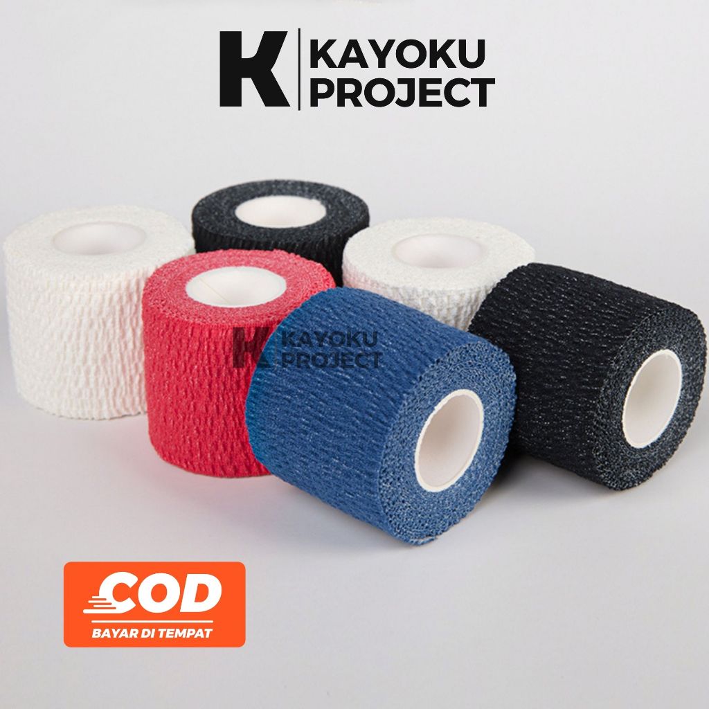 Wrist Tape / Plester Elastis / Taping Olahraga Kinesio / Plester Jari Olahraga / Finger Tape