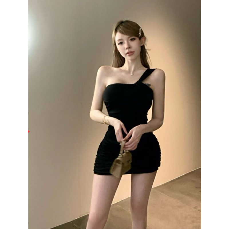 Lady Seksi Dress Bodycon Slim Tali Samping Sling Dress Import Premium 6102
