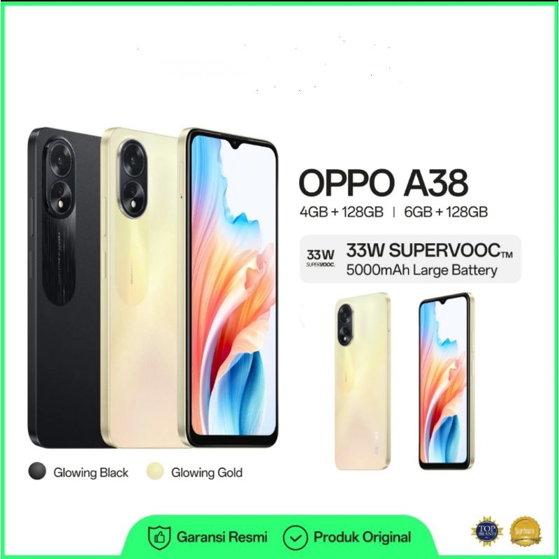 HP OPPO A38 RAM 4GB ROM 128GB & RAM 6GB ROM 128GB