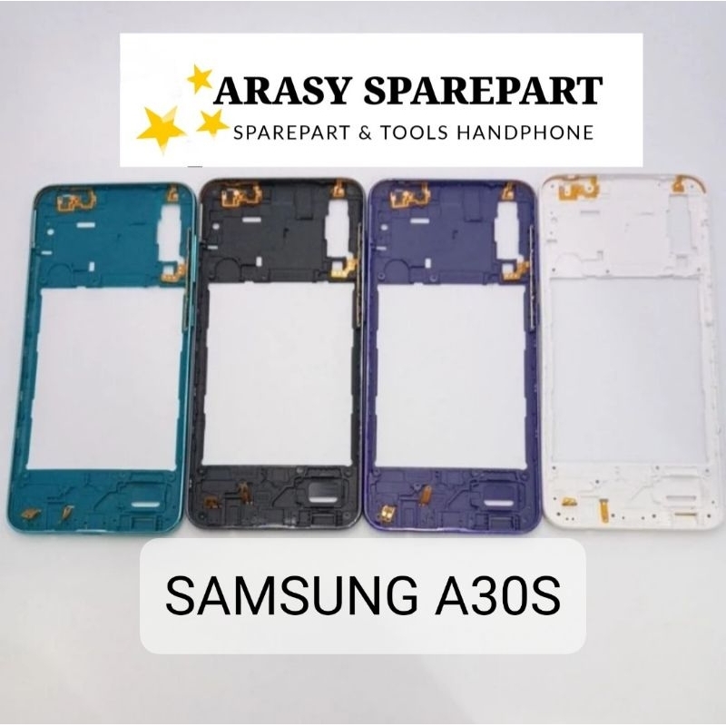 Tulang Bezel Rangka Tutup Mesin Samsung a30s Original