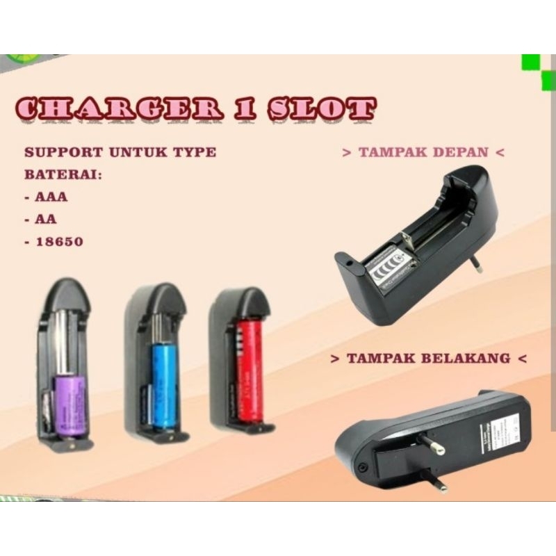 Charger baterai 3.7V Charger baterai senter Vape kipas mini dll