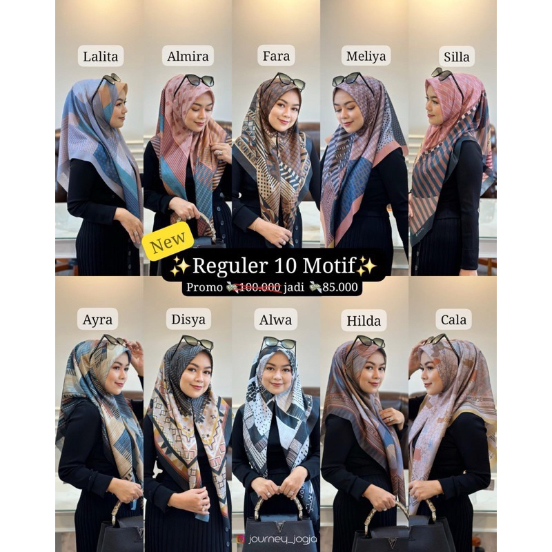 Journey Reguler 10 Motif | lalita, almira, fara, meliya, silla, ayra, disya, alwa, hilda, cala