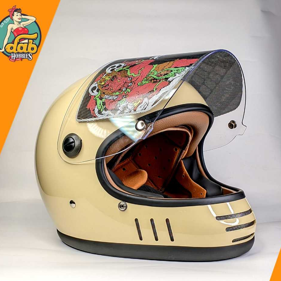 Helm Zeus 816E Ivory Retro Vintage