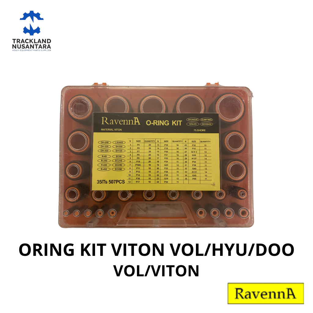 RAVENNA Oring Kit Oring Seal Oring Box Excavator Volvo Hyundai Doosan Sumitomo Viton