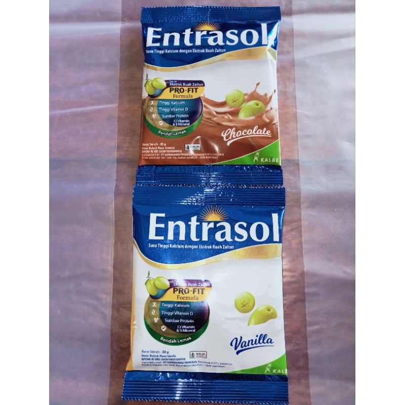 

Entrasol Sachet Coklat/Vanilla 10's x 25g