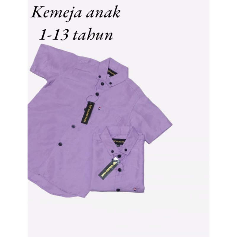 Kemeja Anak Laki Laki Usia 7-13 Tahun