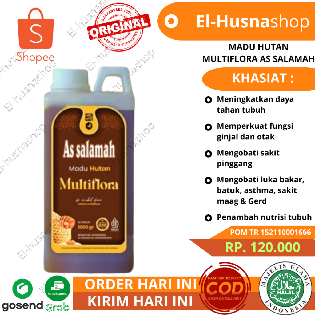 

Madu Hutan Multiflora Murni Asli Sumatera 1kg Assalamah Nektar Multi Flora Original