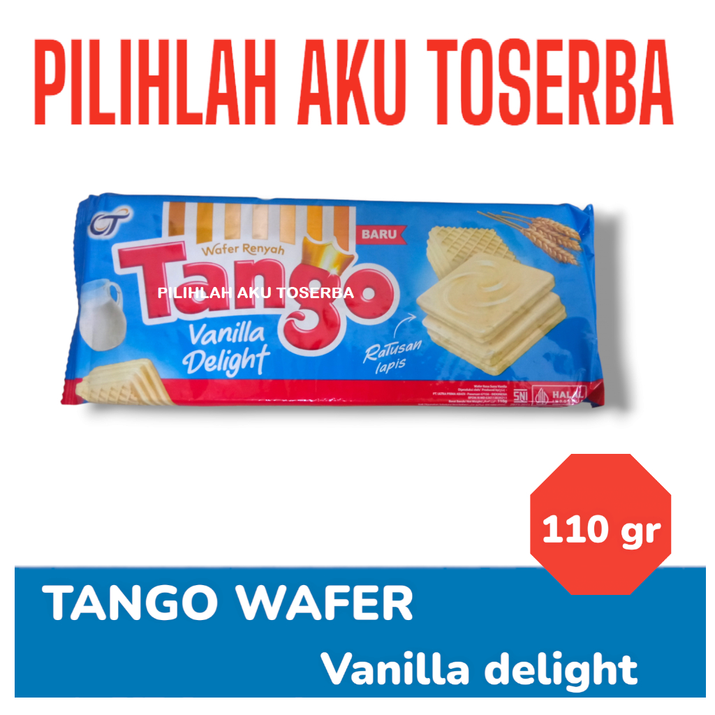 

QH Tango Wafer VANILLA DELIGHT 110 gr - ( HARGA 1 KARTON ISI 24 pcs )