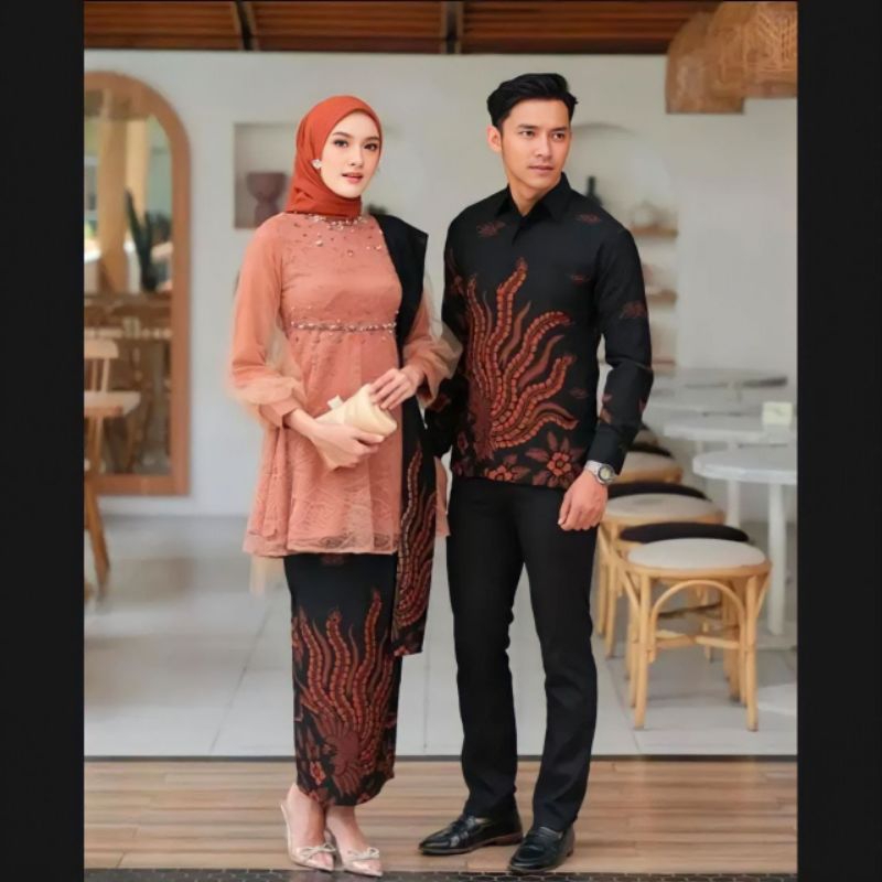 0GAMIS REMAJA COUPLE PASANGAN Batik BALOTELI Dress Wanita Couple Mewah Motif Batik Premium Terbaru