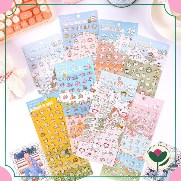 

Sticker mini xiaochong cute deco stiker lucu diy jurnal scrapbook MK1656