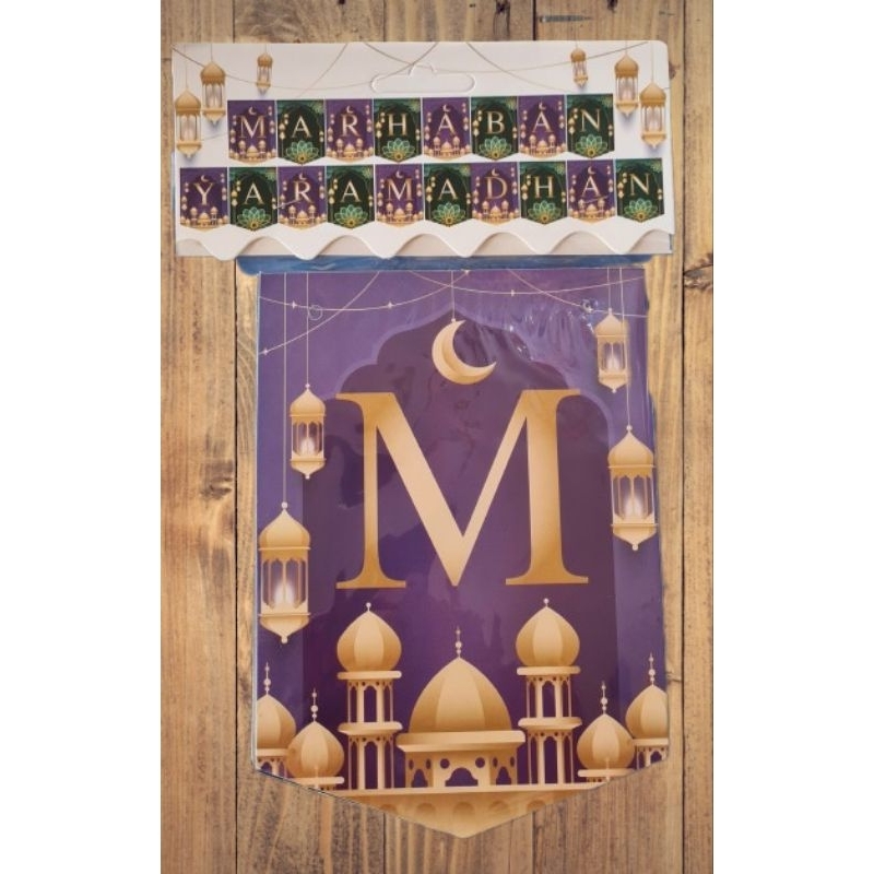 Banner Kertas Puasa/ Banner Marhaban Ya Ramadhan