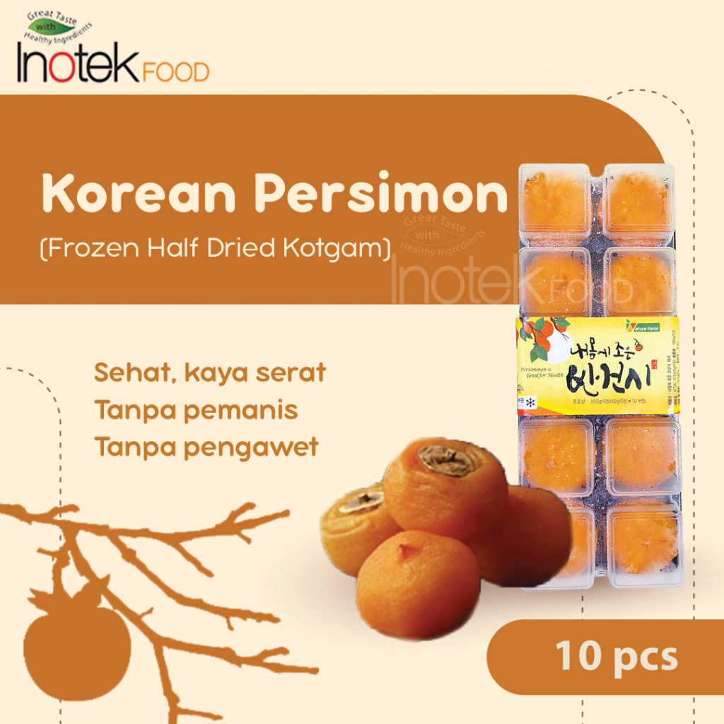 

KESEMEK KOREA BEKU / KOREAN PERSIMON - FROZEN HALF DRIED KOTGAM ISI 10pcs