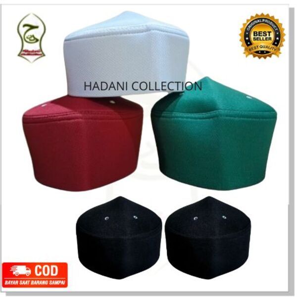 Peci uje / peci mesir / peci polos / peci putih peci polos hitam kopiah songkok