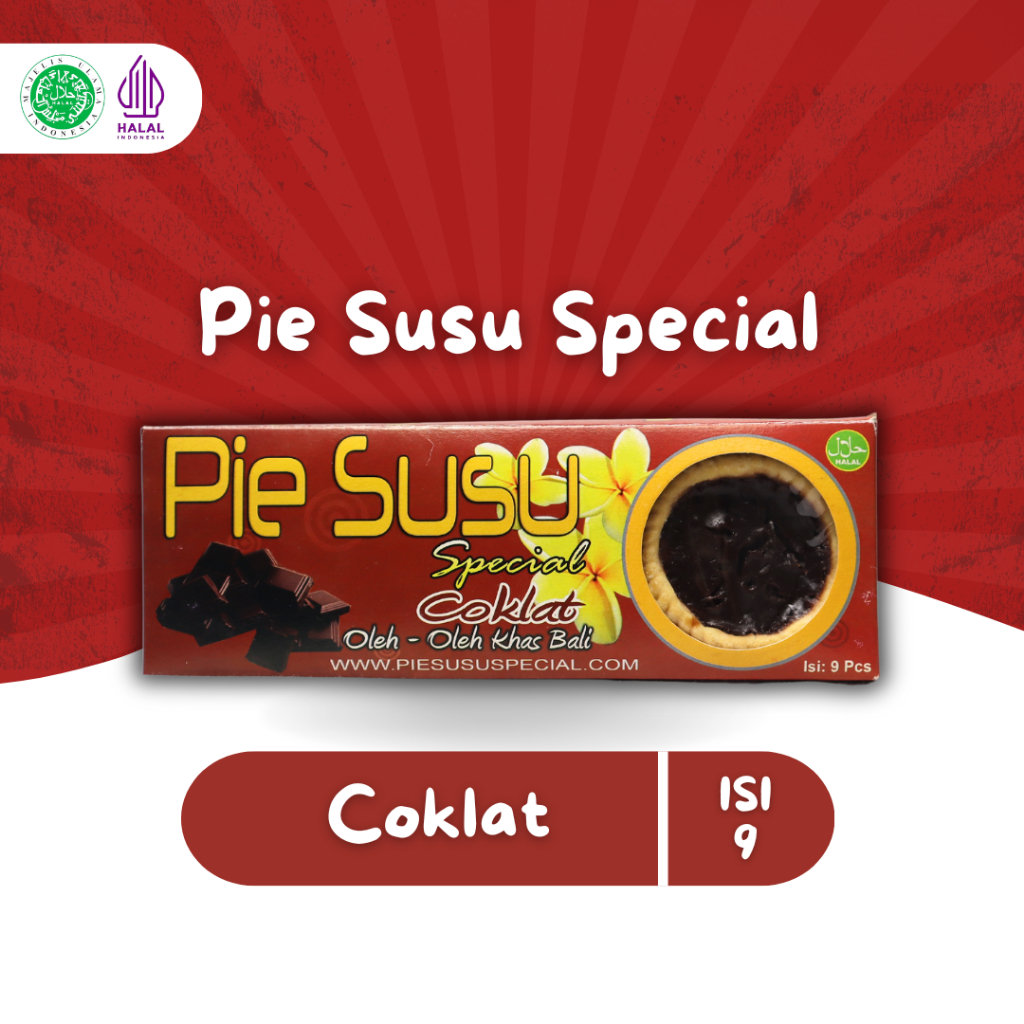 

Pie Susu Special Varian Coklat 1 Box Isi 9 - Oleh Oleh Khas Bali