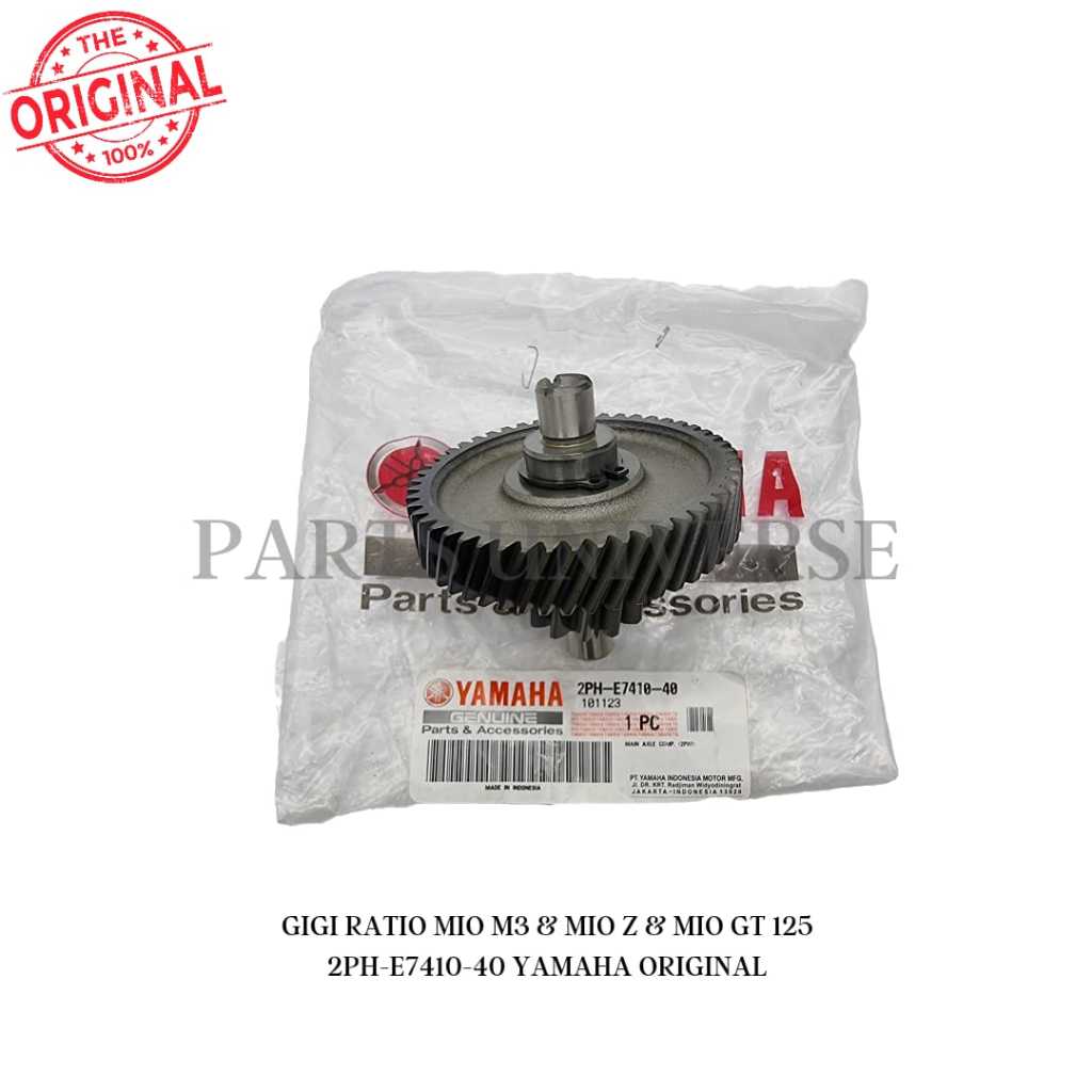 GIGI RASIO RATIO MIO M3 / MIO Z / MIO S / MIO GT 125 2PH-E7410-40 YAMAHA ASLI / ORIGINAL 100%