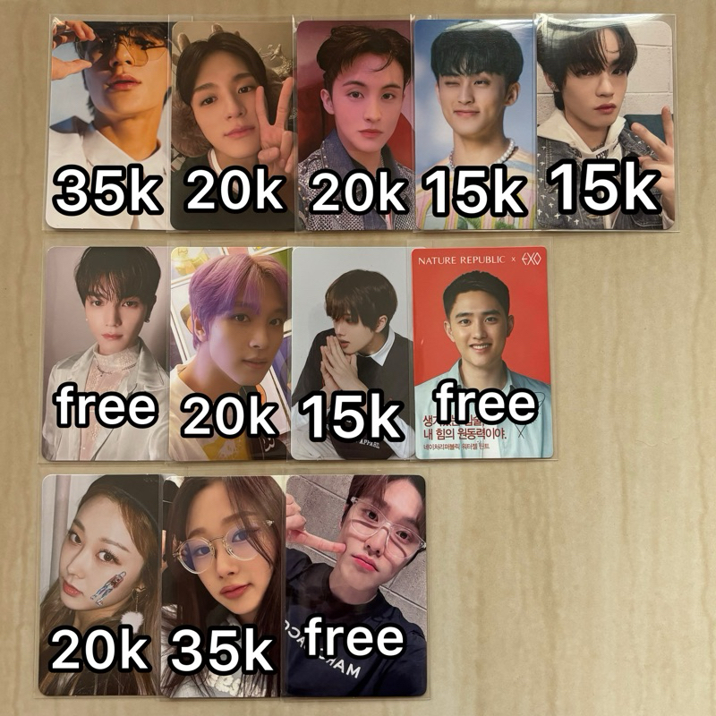[CLEARANCE SALE] official photocard nct the boyz mark ktown4u merah mark wink jeno pink christmas pe