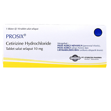 PROSIX TABLET PROSIX Strip 10 Tablet - Obat Alergi Kaligata Bengkak Merah
