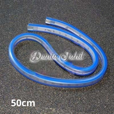 

Penggaris Jahit Pola Lentur CT-50 50cm Flexible Curve Ruler