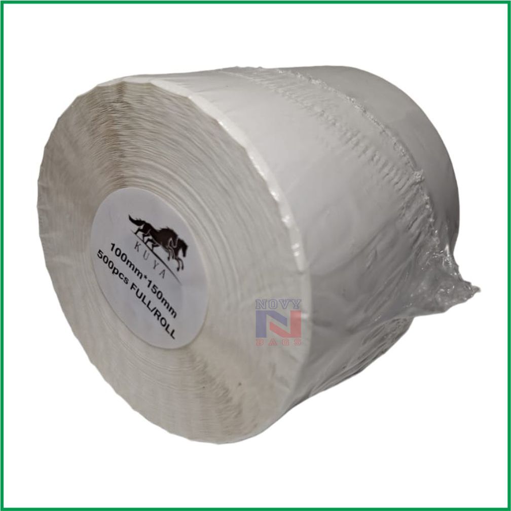 

STIKER THERMAL / STIKER LABEL BARCODE / RESI 100X150MM ISI 500/ROLL 1 Pcs