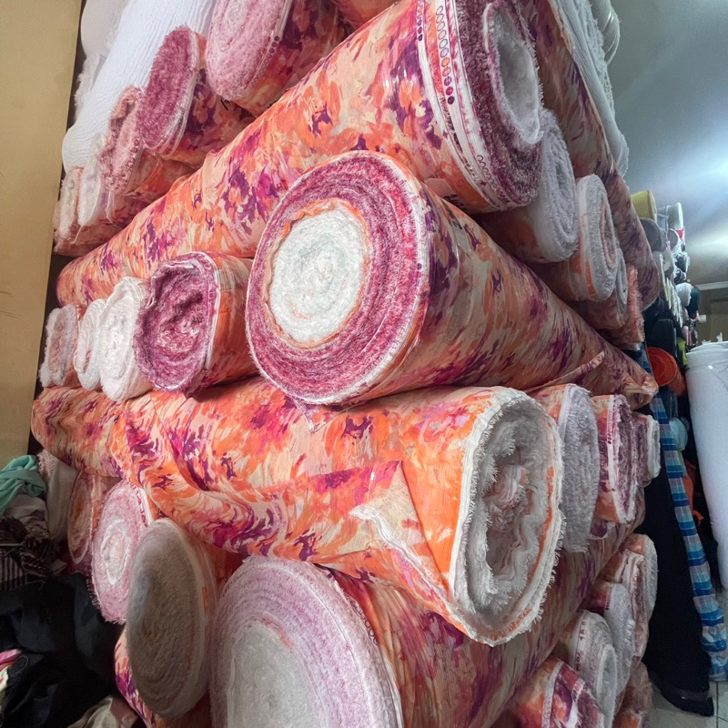 YANG MAU ROLL AN | kain ceruti yoryu / bahan gamis - kain Sifon meteran