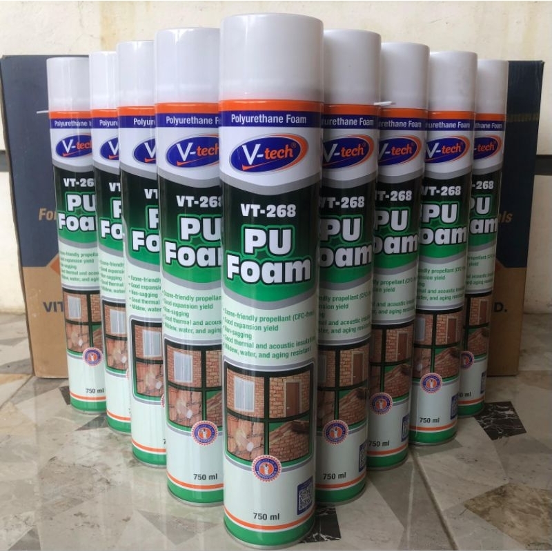 

Zyd VT-268 Sealant PU Foam Spray/Polyurethane Foam Spray/PU Foam/Sealant foam V-Tech 750ml