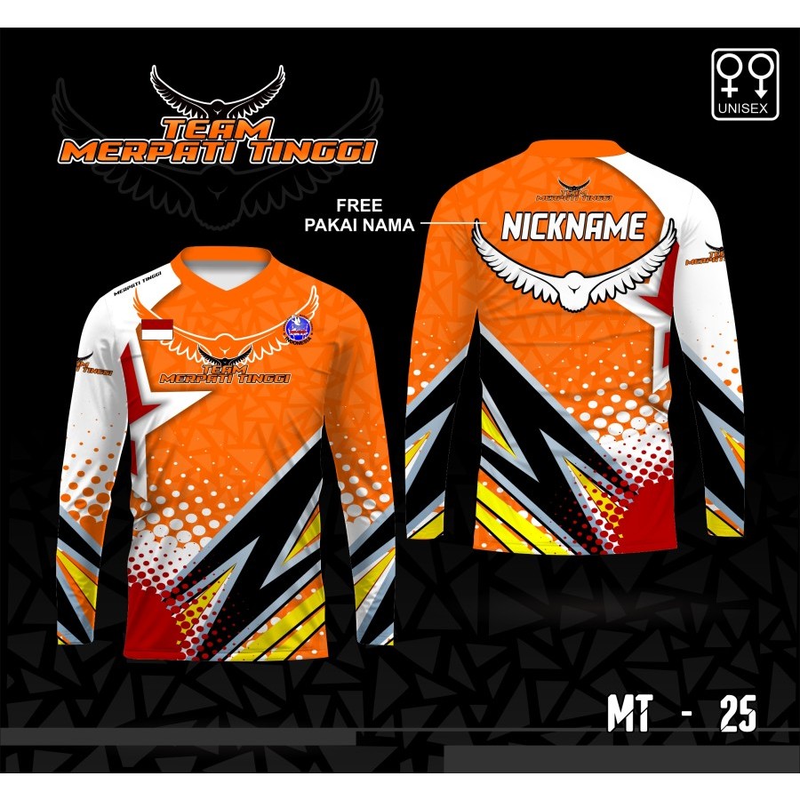 Jersey kaos merpati balab kolong baju team merpati