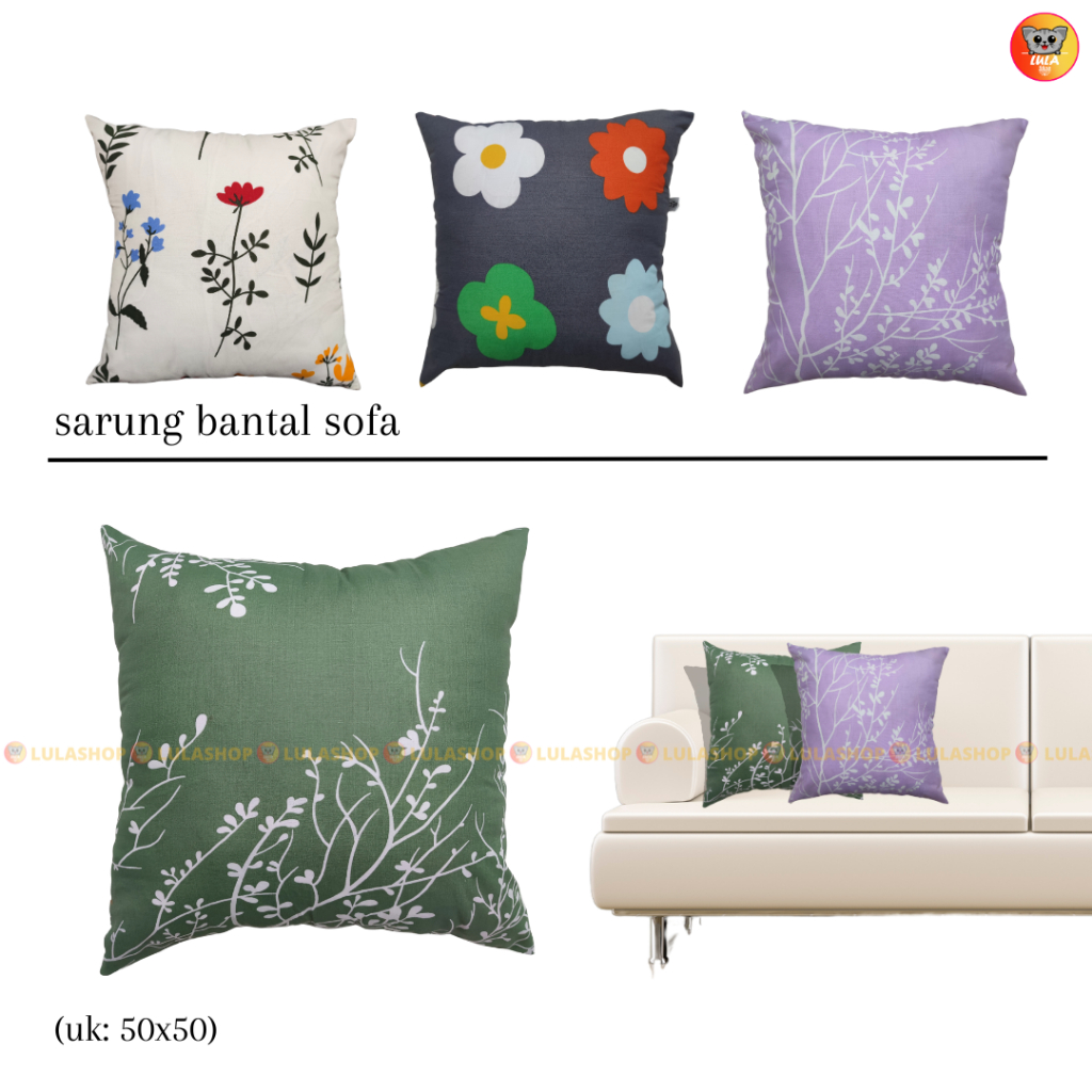 Sarung Bantal Sofa 50x50 Minimalis