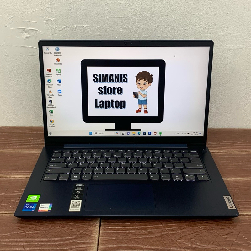 Laptop lenovo Ideapad slim 3 Intel core i7-1165G7 RAM 8GB 512GB Nvidia MX450